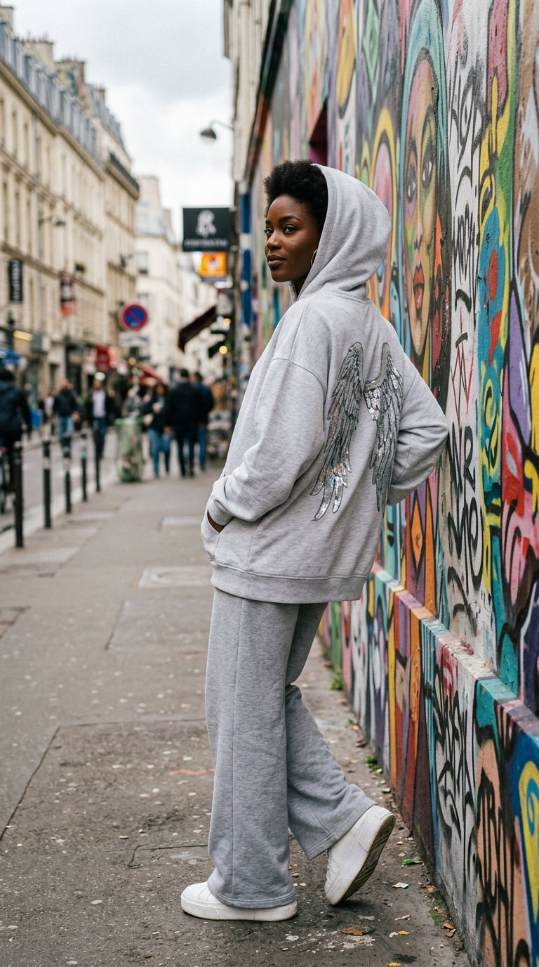 Dos avec ailes sequins